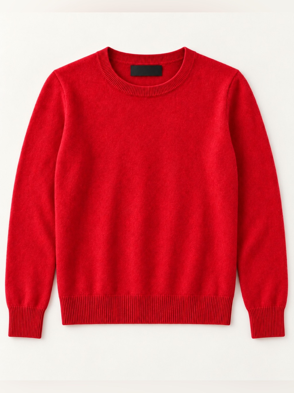 Mario Serrani cashmere Vibrant Red Crewneck Sweater
